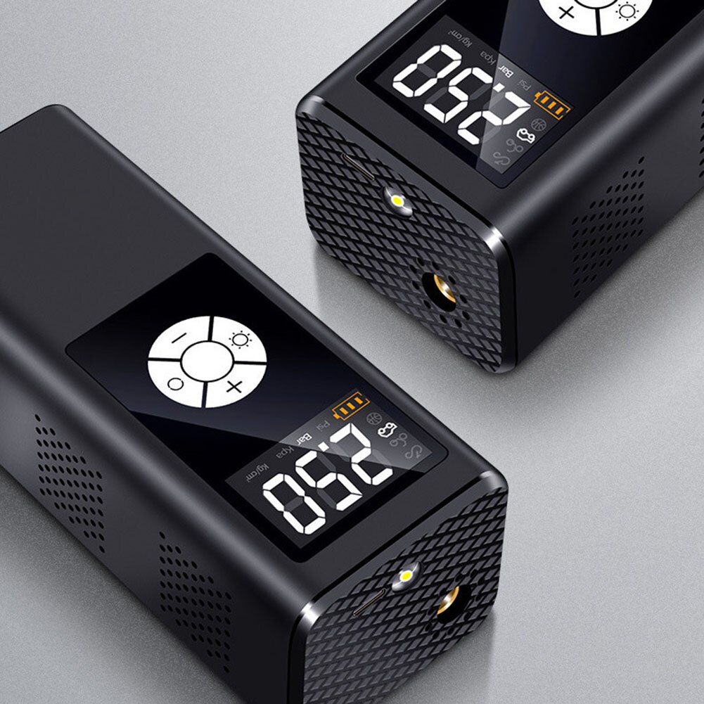 Electric Auto Car Tire Inflator LED Digital Tyre Inflation Quick Filling Air Pump Wireless Vehicle Ball for Car