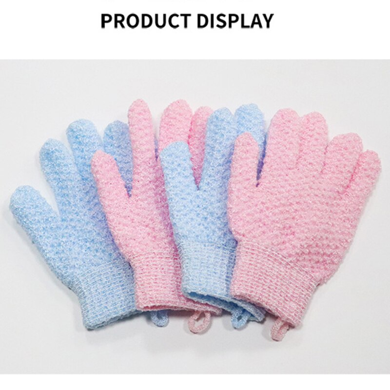 Soft Shower Exfoliating Scrub Gloves for Women Children Sponge Loofah Exfoliating Mitts for Bath, Spa Dead Skin Cell Remover