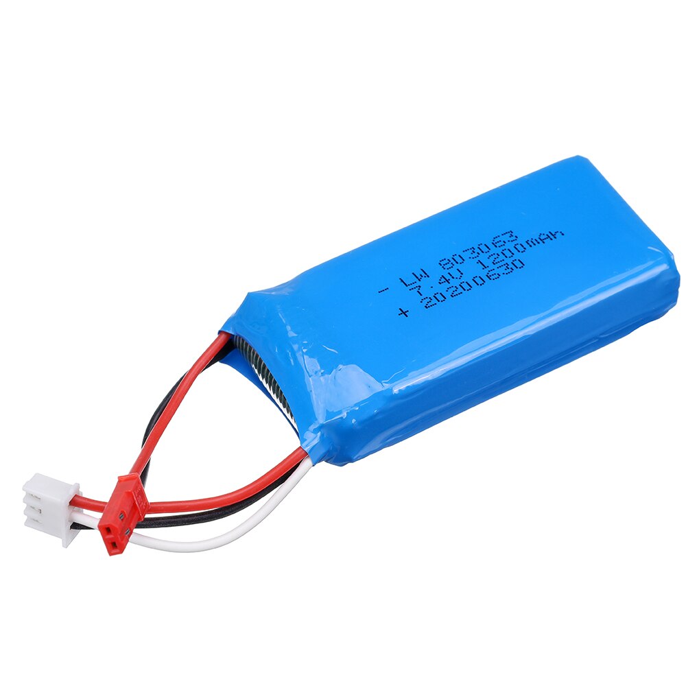 Lipo battery 7.4v 1200mAh 2s 30c JST plug for HC6 RC car V262 V333 V353 V666 V912 V913 rc helicopter 1PCS-5PCS