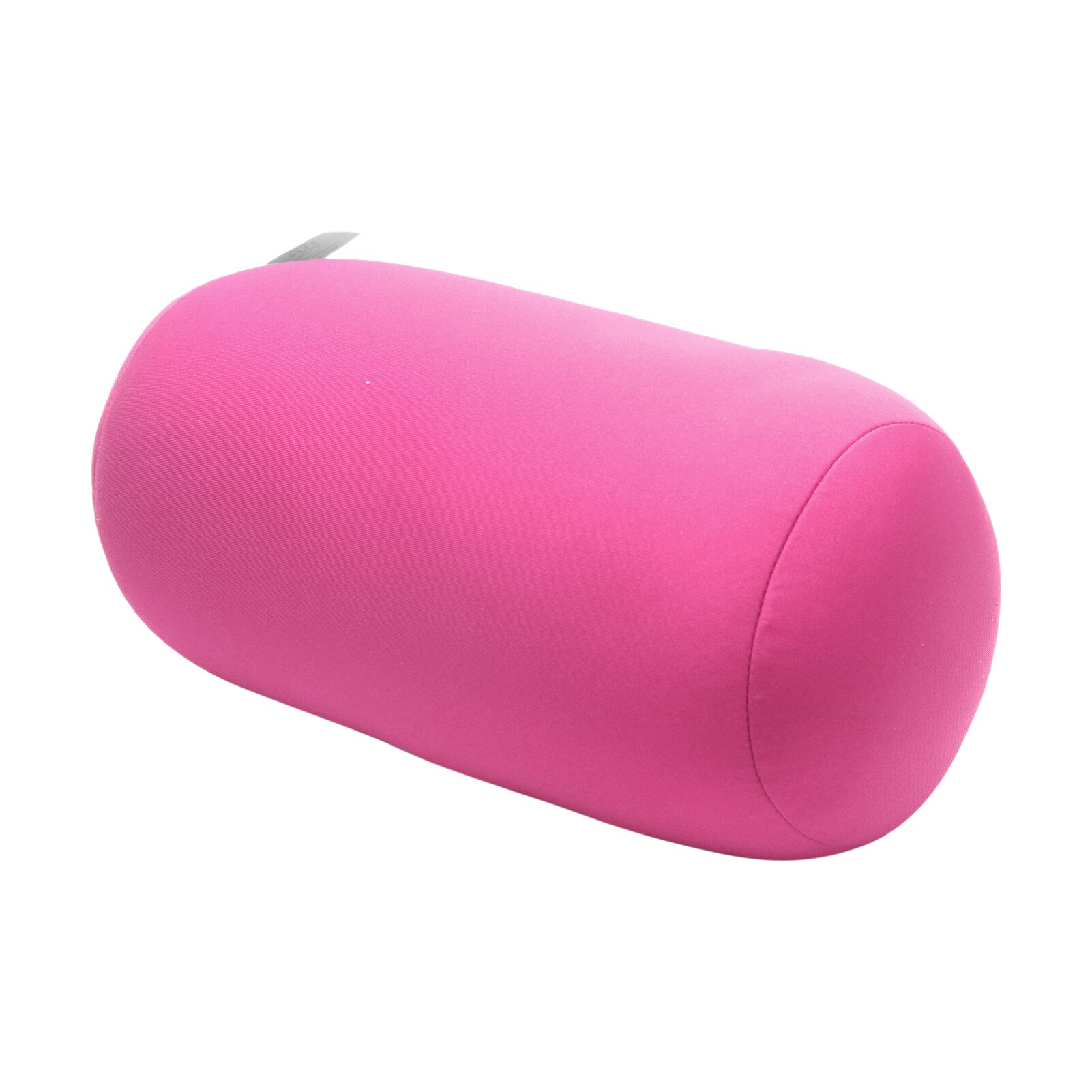 30cmx16cm Cylindrical pillow Micro Mini Microbead Back Cushion Roll Pillow Head Convenient Travel Pillow Bed Decoration: PINK