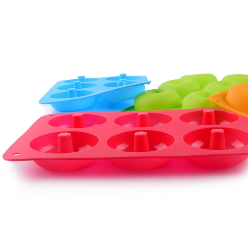 Silicone Donut Mold Cake Maker Kitchen Tool Cack Non-Stick Baking Pan Strawberry 3D Mold Biscuit Mould