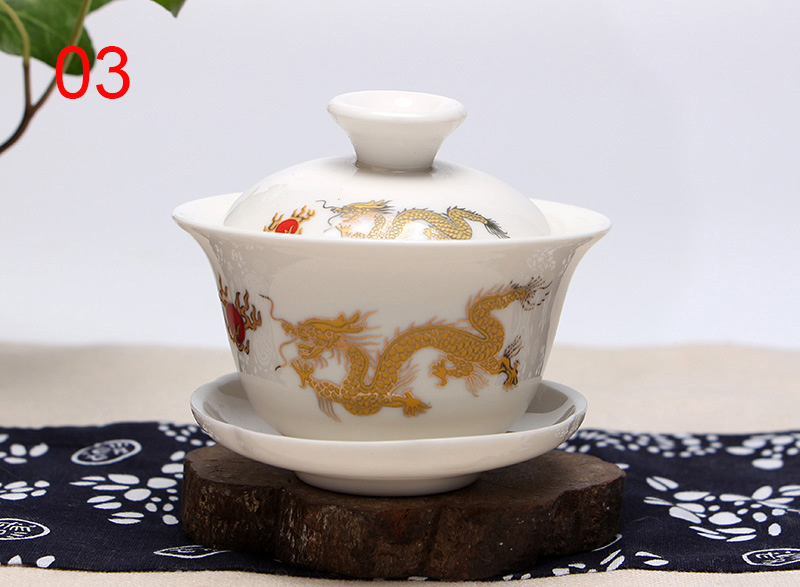 Chiny ręcznie malowany zestaw robić herbaty, Dehua wysokiej jakości biała porcelana gaiwan herbata porcelanowy garnek zestaw robić podróży piękny i łatwy czajnik