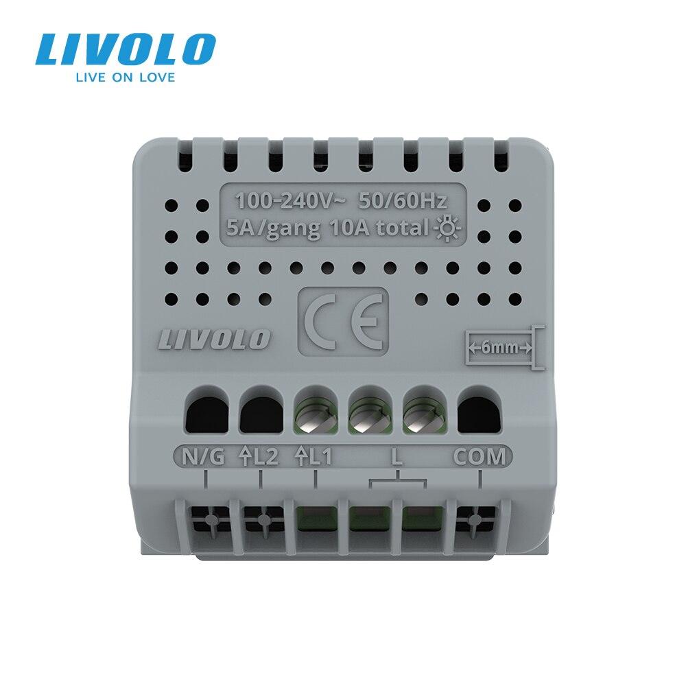 LIVOLO Basis Von Touchscreen ZigBee Schalter, DIY 1 Weg Acessories Schalter, Ohne Platte &Ampere; Tafel, für Ersatz, DIY Produkte Radomly