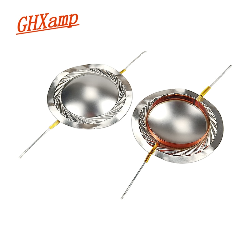 Ghxamp 38.5Mm Treble Spreekspoel Titanium Film Membraan Koper Beklede Auminum Coil 38.6 Kern Speaker Reparatie 1 Pairs