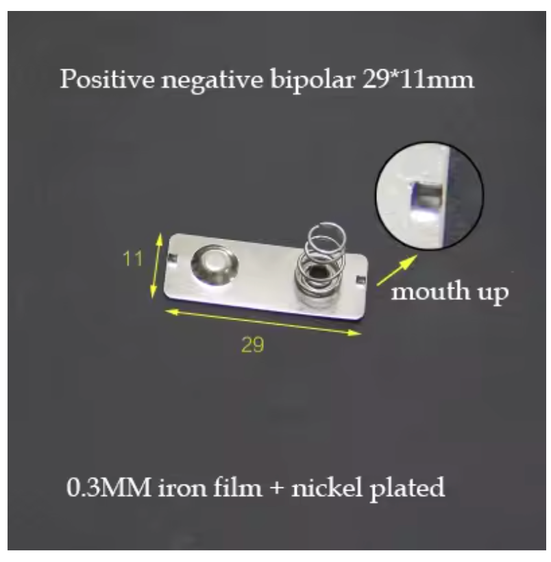 3Pairs AA Battery Contacts Spring Contact Band Plate 13.5/13/11.28*11.5MM 29*11MM Battery Connector Positive Electrode Negative