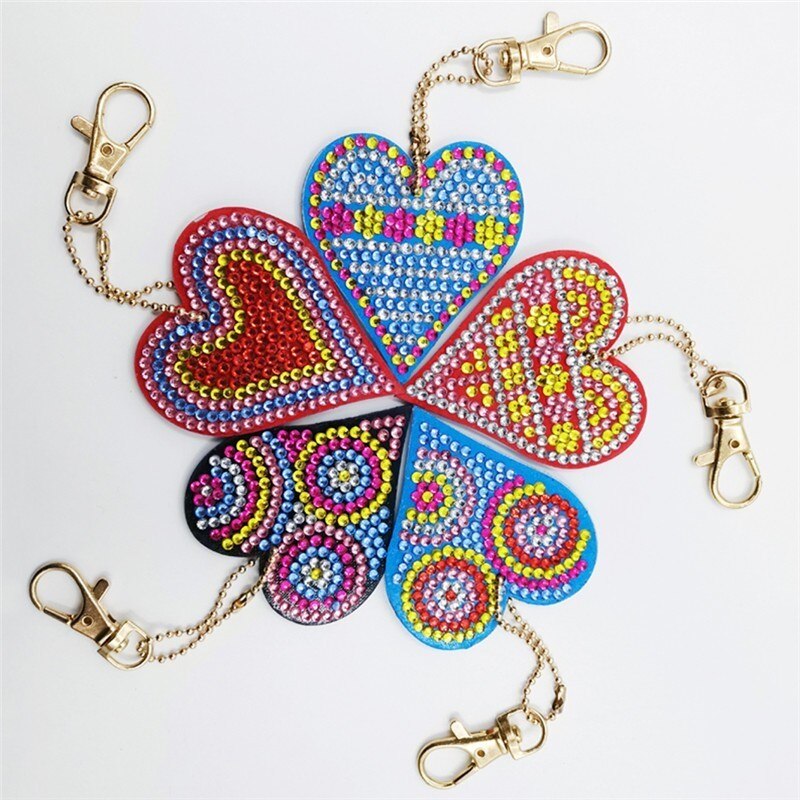 HUACAN porte-clés de bijoux peinture diamant | broderie diamant, sac de dessin animé, décorations bricolage, pour main: YSK04