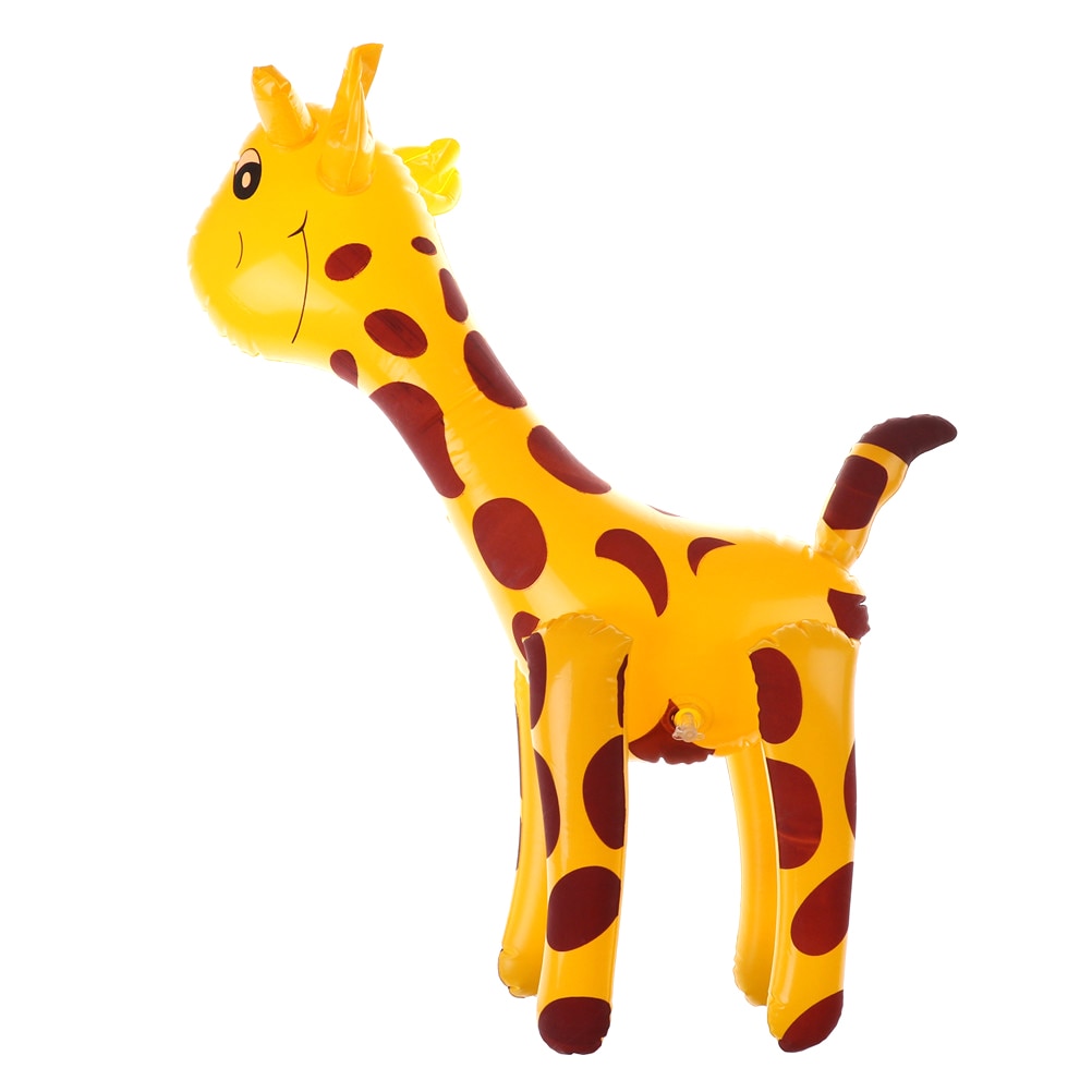 45*18 Cm Herten Vormige Ballonnen Infaltable Cartoon Dieren Pvc Giraffe Opblaasbaar Speelgoed Kinderen