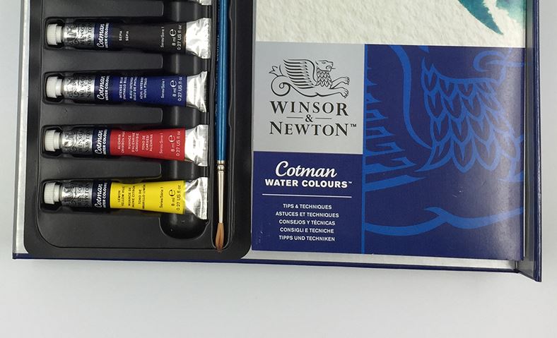 Winsor & Newton Cotman Watercolor Paint Set Wood Case Wooden Suitcase Art Box