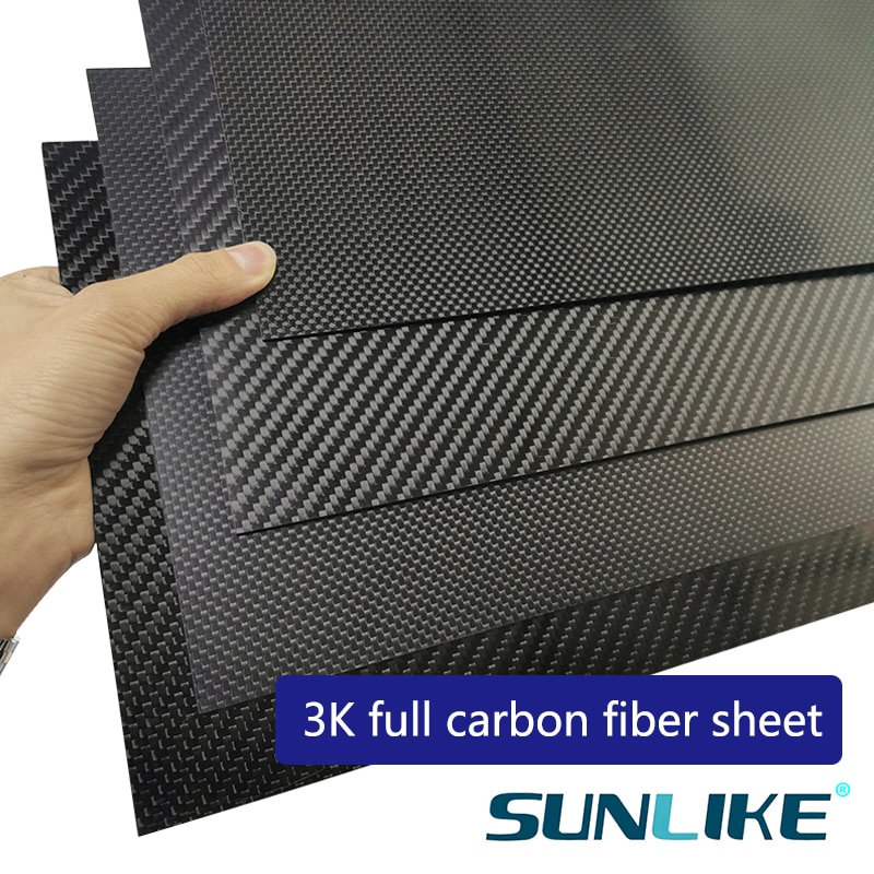 400x500mm Fabrik direkt Voll 3K carbon Platte blatt Board panel 40x50cm dicke 1 1,5 2 2,5 3 3,5 4 mm
