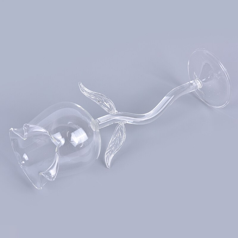 Kreative Wein Glas Rose Blume bilden Becher Blei-Freies Rotwein Cocktail Gläser Hause Hochzeit Party Barware Getränk 1Pc