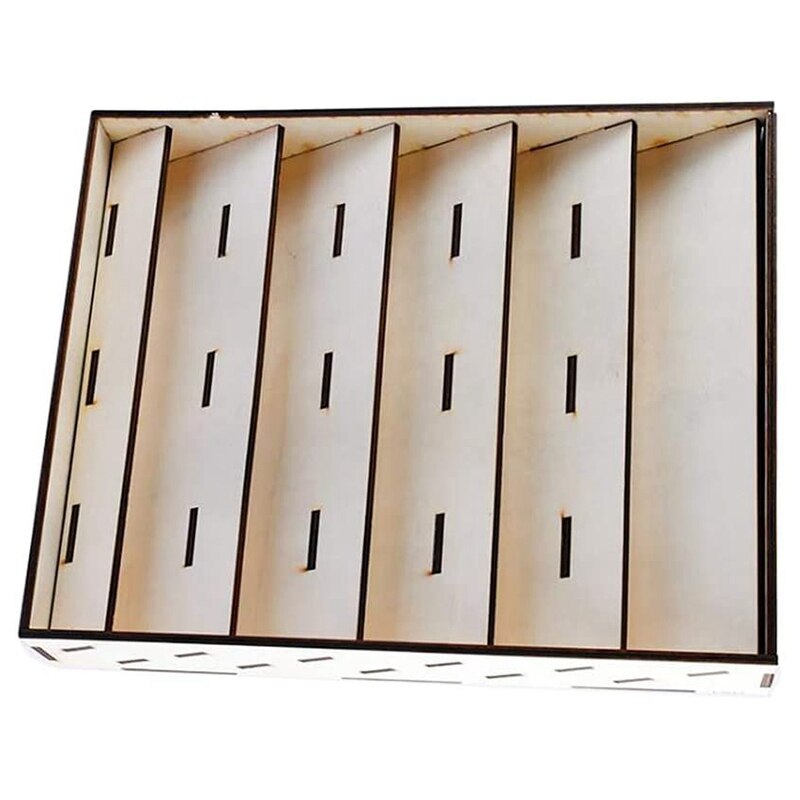 Estante de pintura de madera, soporte organizador de pigmentos, soporte de botella de tinta, estante de almacenamiento de pinturas acrílicas para aerógrafo