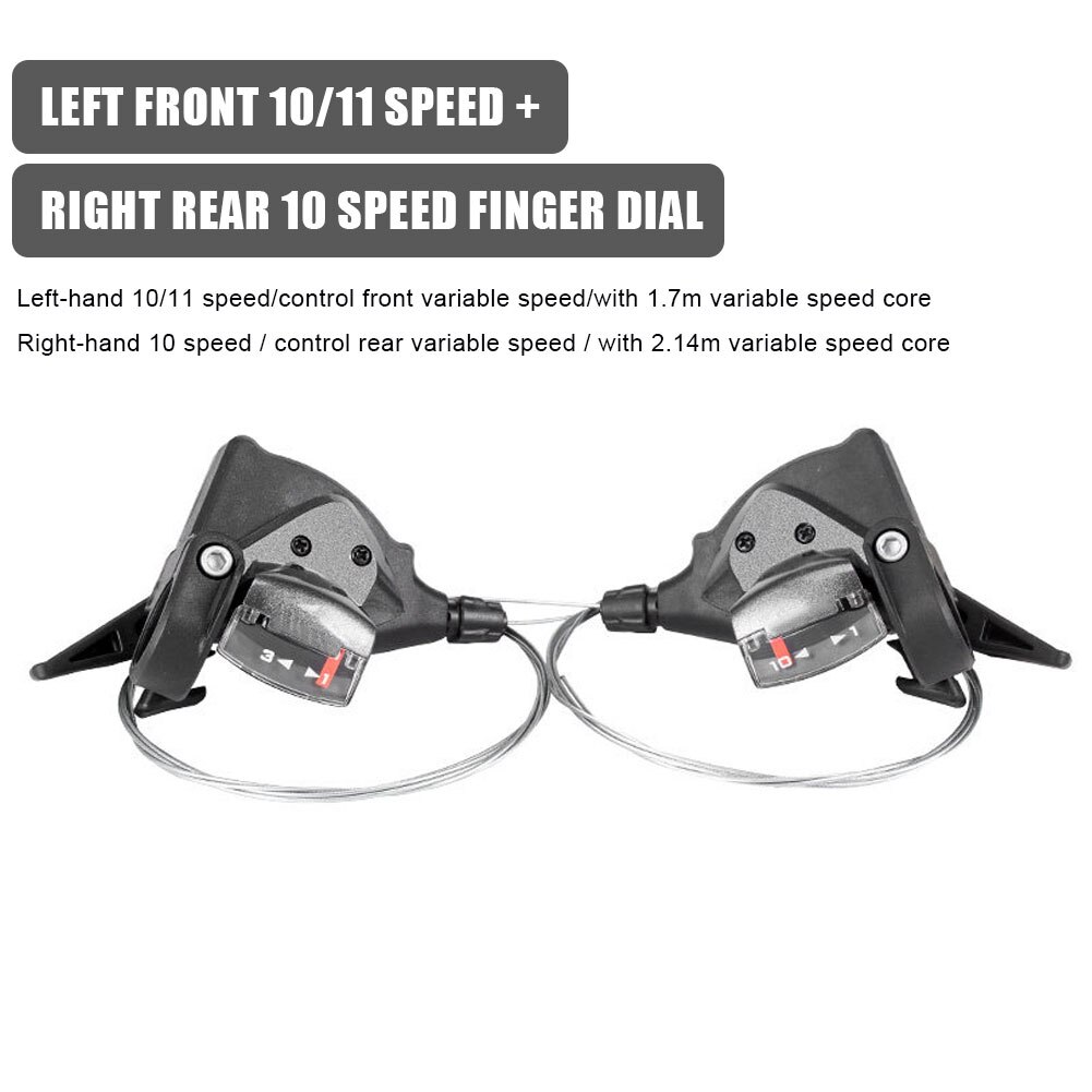 MTB 24/ 27Speed Finger Gear Shifter 8/9/10/11Speed Split Finger Lever Left Right Gear Shifter for Shimano Transmission System: 3x10 speed finger