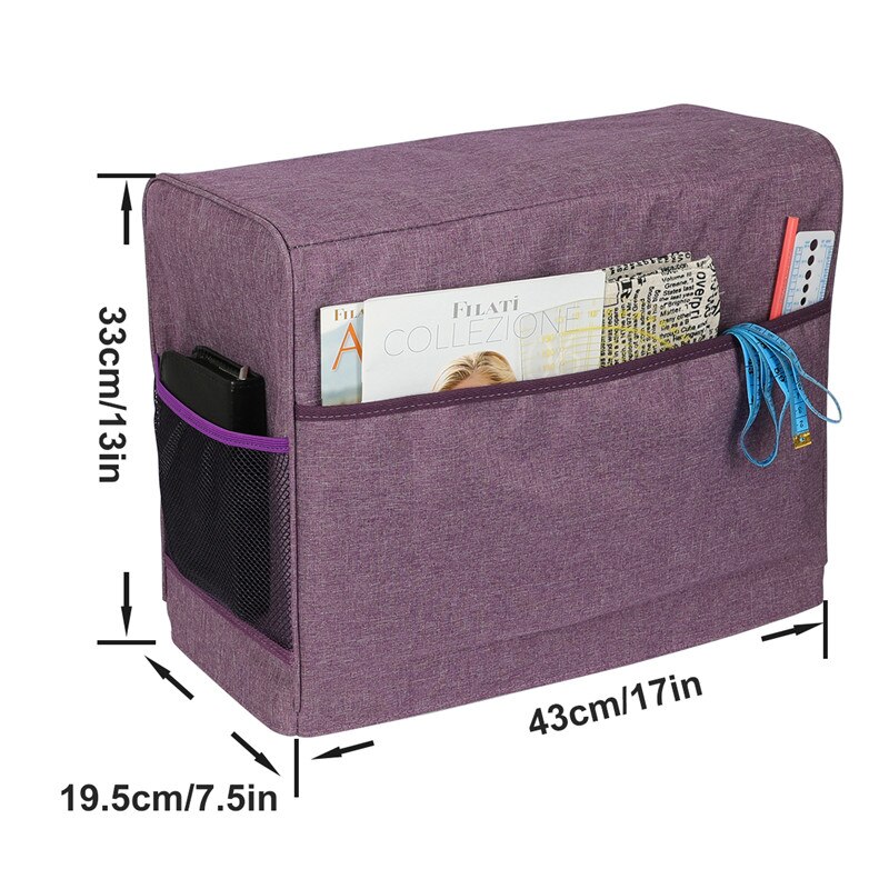 KOKNIT Large Capacity Sewing Machine Dust Cover with Storage Pockets Portable Storage Bag Sewing Machine Bags For Women Mom