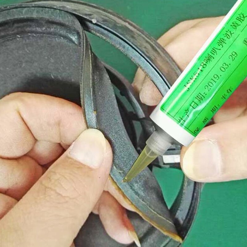 Lautsprecher Reparatur Kleber 80ml für Horn Rissbildung Entschleimung Staub Papier Kegel Bindung Papier Tablett Gummi Rand Tuch Gelb