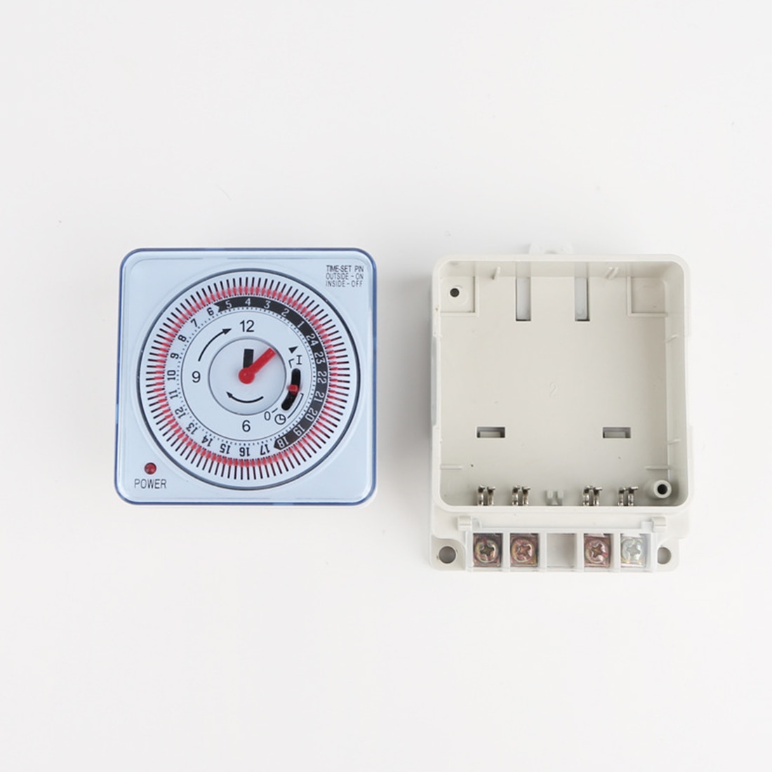 24 Hours Timing Switch Multi-functional Mechanical Timer Industrial Timing Device Switch Protect Panel Timer Supplies 230V 16A