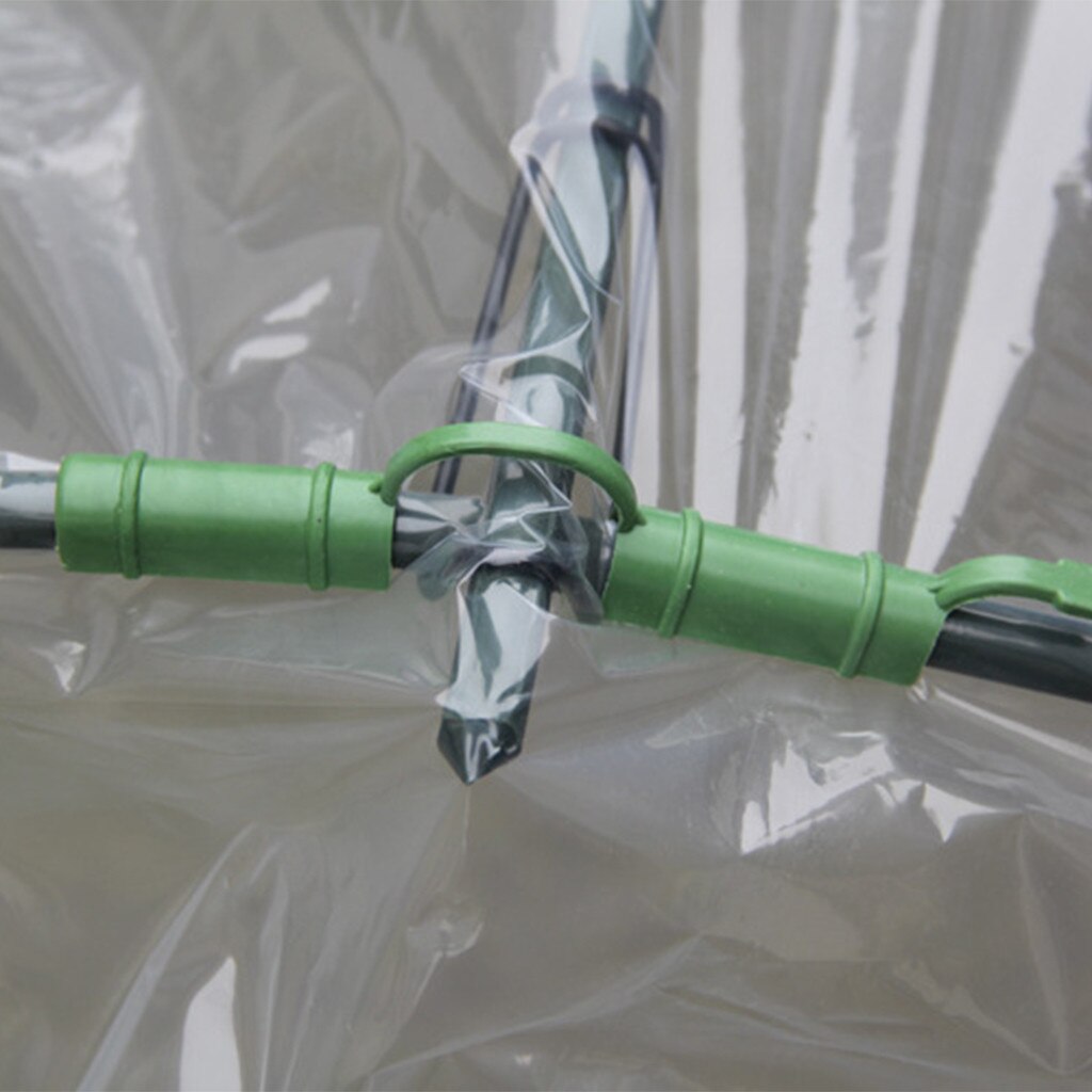 Hage poly tunnel drivhusplanter metallramme beskytter takpaneler folie drivhus drivhusdeksel plastfilm uten hylle