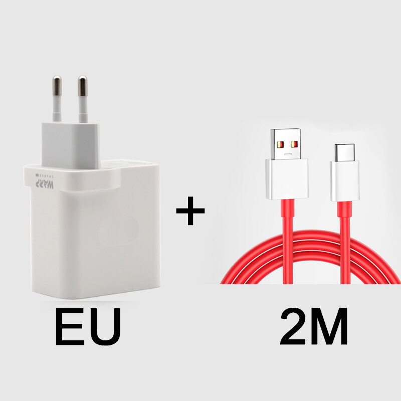 Originele 6A Warp Charger Kabel 1/1 5/2M Usb Dash Snelle Opladen Data Kabel Voor Oneplus 3T 5T 5T 6T 7T 7 Pro: EU  and 200cm Cable