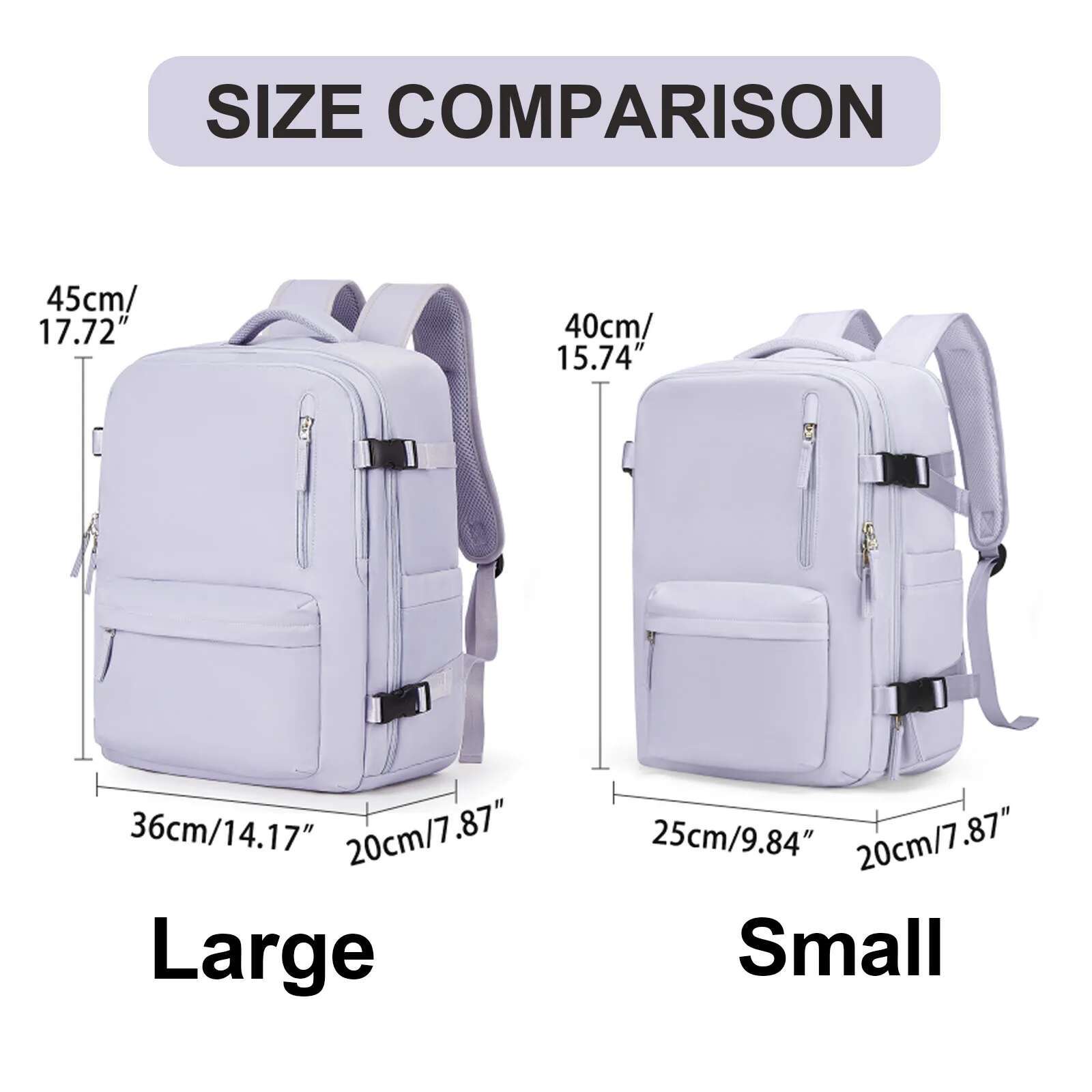 Damkabinresebärbar dator med stor kapacitet easyjet handbagage 45 x 36 x 20 ryggsäck ryanair 40 x 20 x 25 vattentät väska bagage