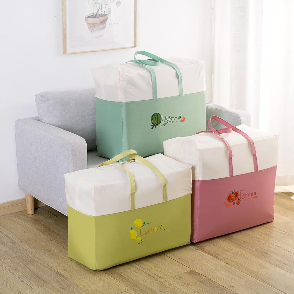 Sac de rangement pour vêtements couverture, sac de rangement pour vêtements couverture, boîte de rangement pour vêtements couette oreiller sacs de rangement pour bagages de voyage housse anti-poussière 1pc