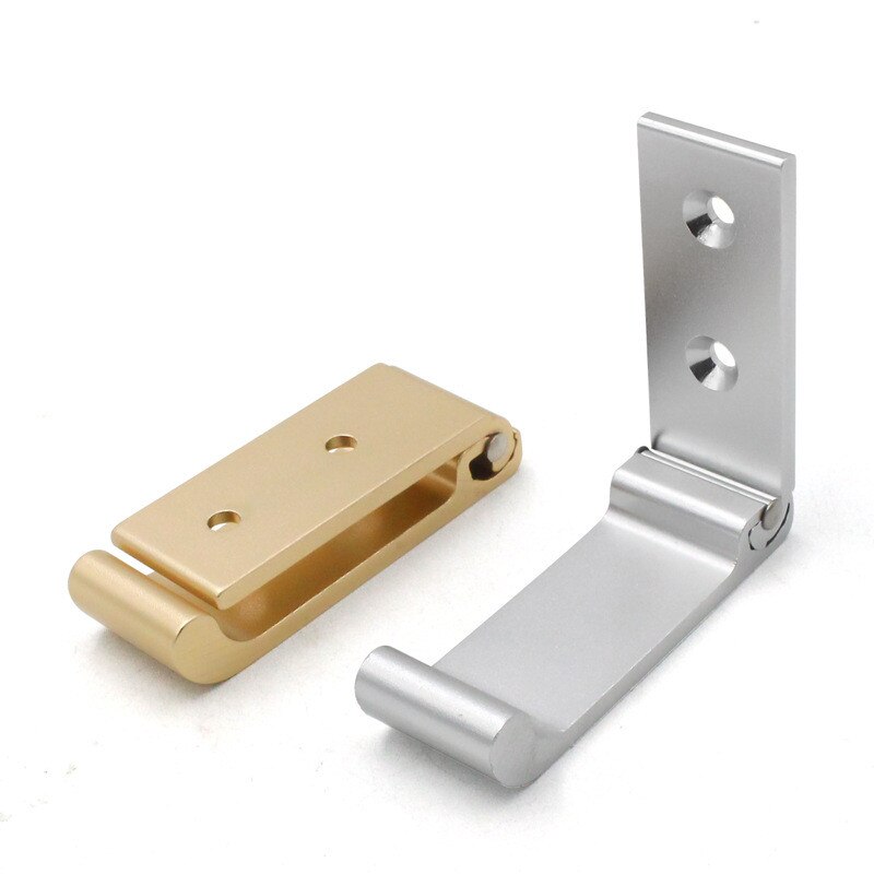 Vikvägg osynlig krok för kläder aluminium guld kläddörr vägghängare badrum nyckel hem dörr krokar