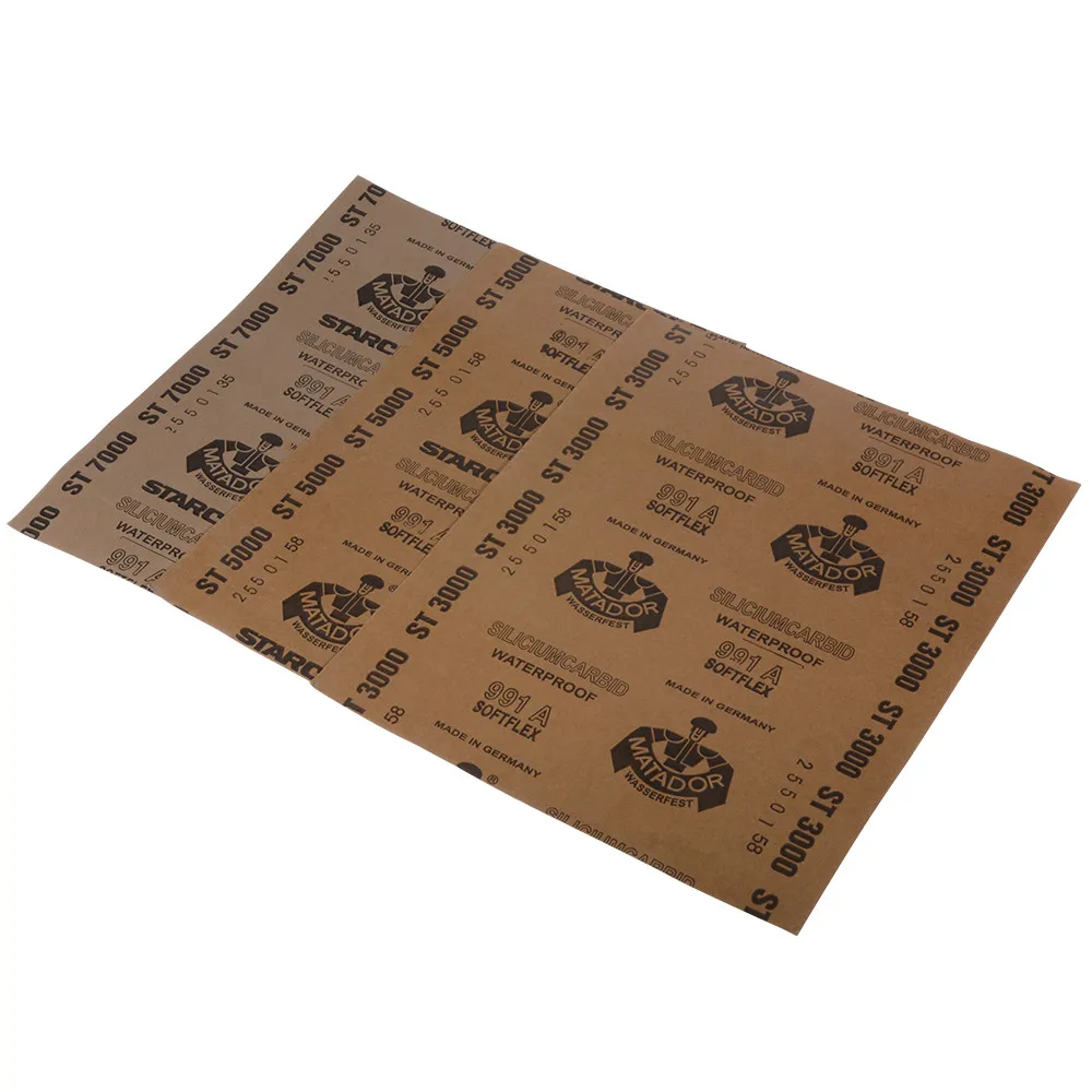 1PC Polishing Sanding Wet/dry Abrasive Sandpaper Paper Sheets Surface Finishing Made Grit P2500 P3000 P5000 P7000 P1000