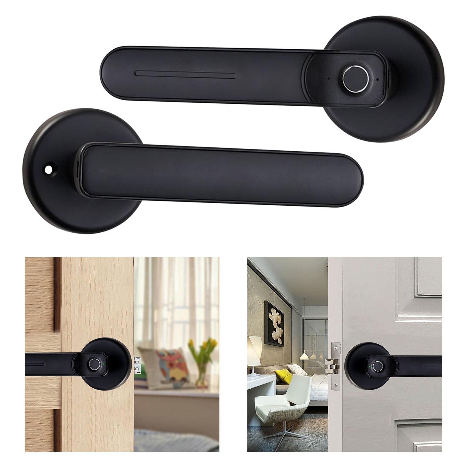 Fingerprint Door Digital Thumbprint Handle Lock Intelligent Smart Touch