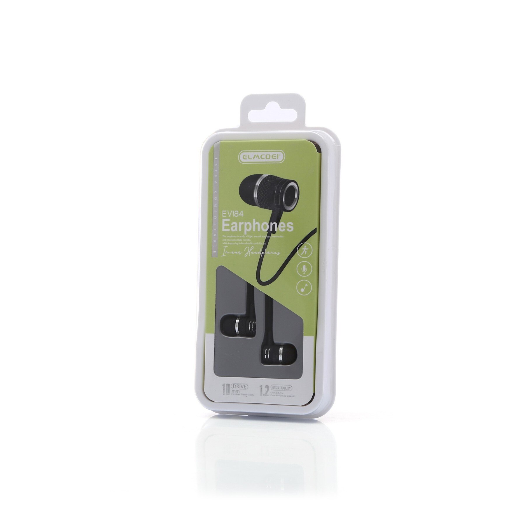 EV184 Bass Jack With Mic Wired In-Ear Earphone