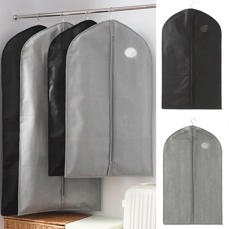Sac de rangement pour costume, sac de rangement anti-poussière de voyage housse de protection pour costume veste, chemise, manteau, robes