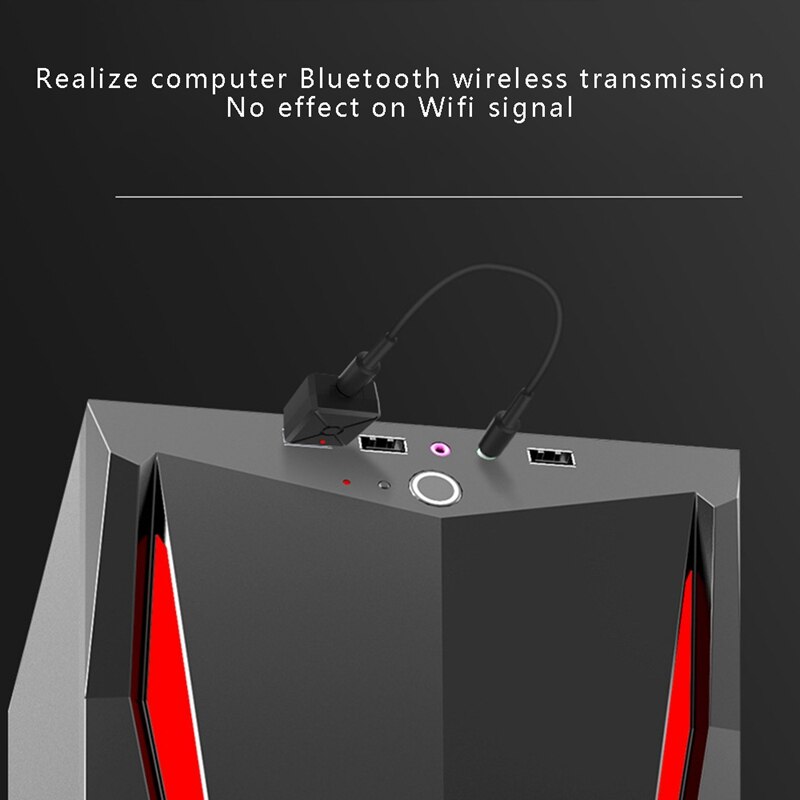 USB Bluetooth 5.0 bezprzewodowy o transmisja i odbiór adapter 2 w 1 TV komputer samochodowy Bluetooth Stick