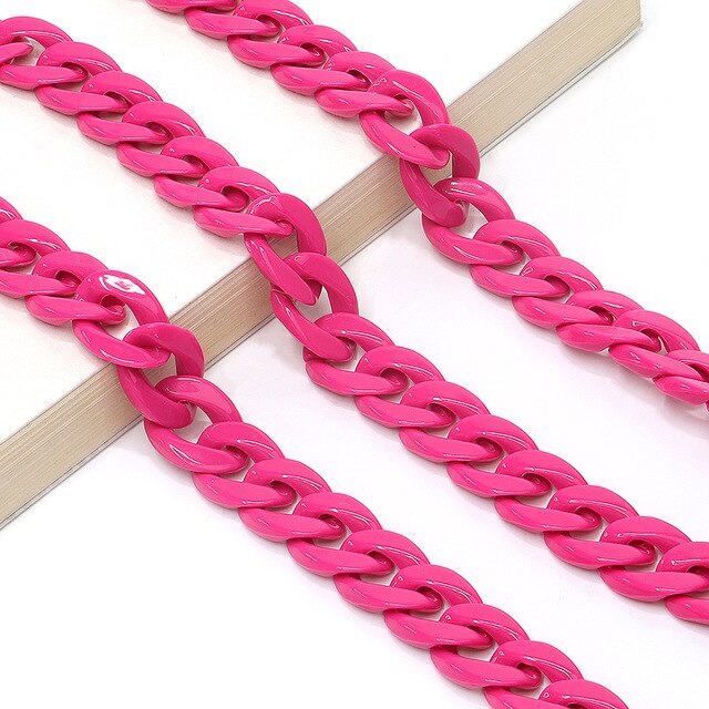 Mode Leesbril Ketting Voor Vrouwen Acryl Zonnebril Kettingen Lanyard Anti-Slip Cord Holder Neck Strap Touw: 7