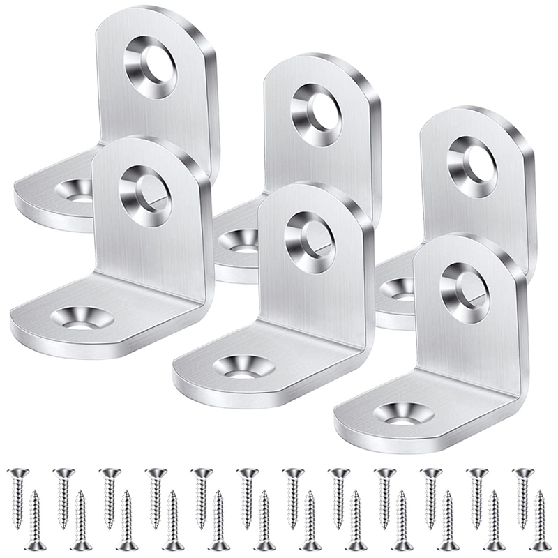 L Beugel Hoek Brace, Duty Joint Haakse Beugels, Roestvrij Staal Hoek Beugels: nikkel