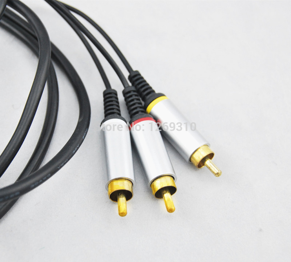 Cordon de câble AV Composite RCA pour PSP 2000 3000 mince vers TV