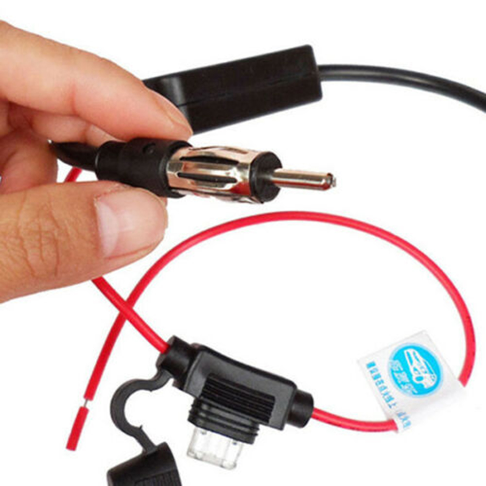 Auto Car FM AM Radio Stereo Signal Antenna Aerial Signal Amplifier Booster 12V Antenna Amplifier for ALL AM+FM Stations