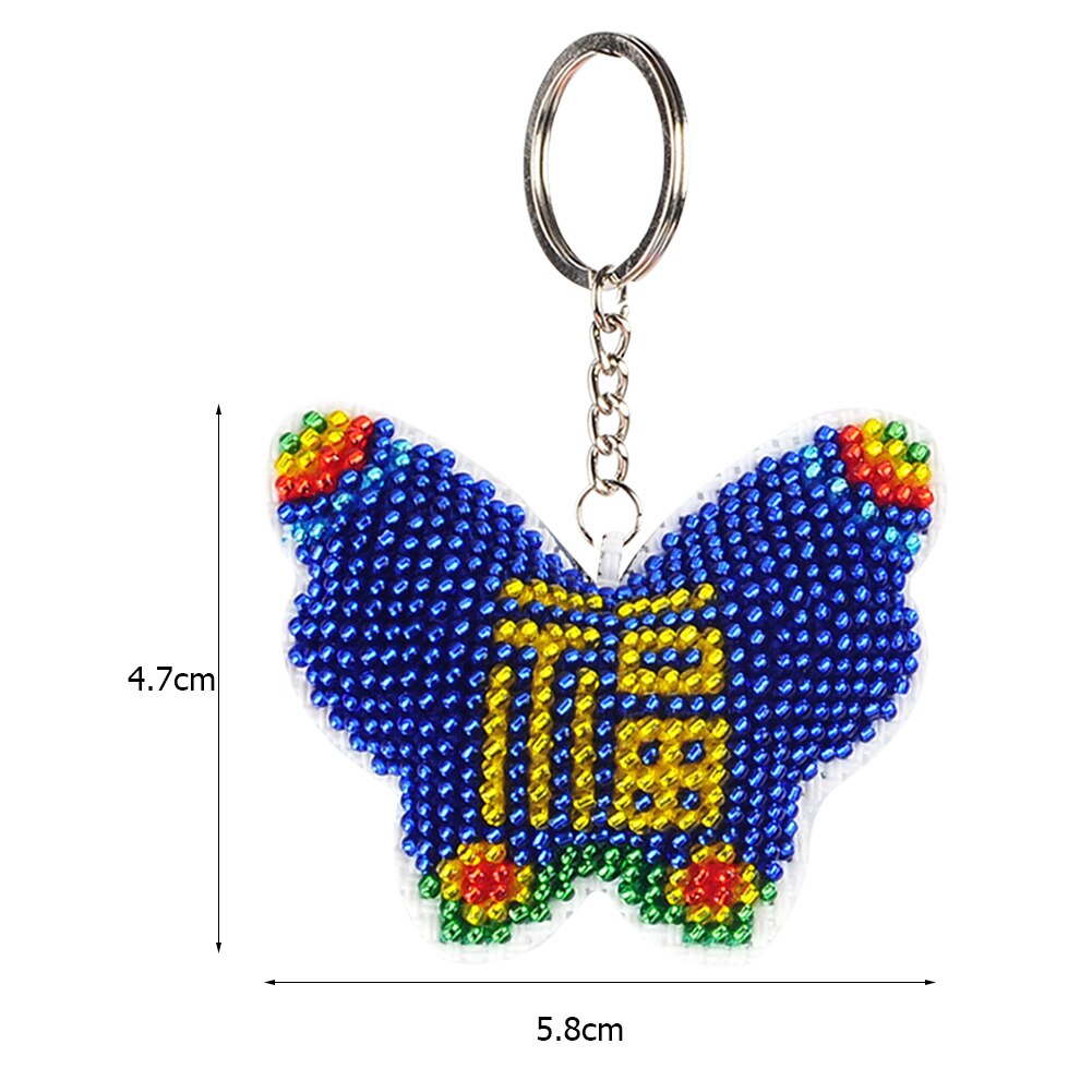 Colgante de cuentas completo con bordado de bolsa de la suerte, accesorios para manualidades DIY duraderos, Kit de bordado de punto de cruz, mochila, llavero, abalorios: 06