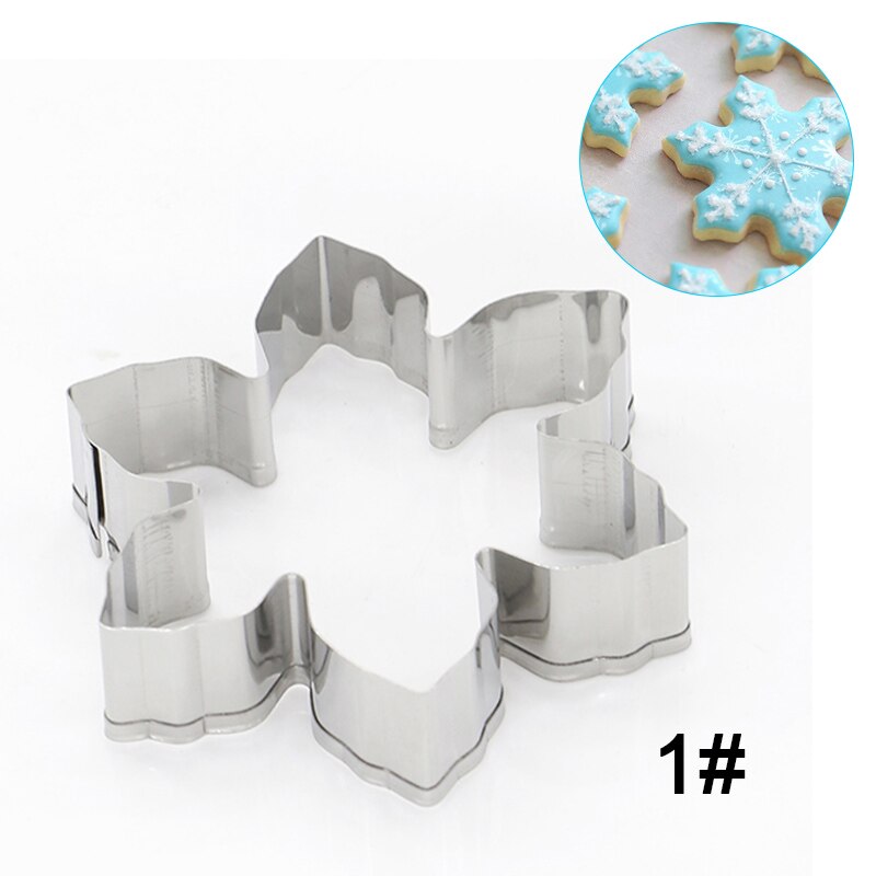 Rvs Kerst Cake Cookie Fondant Cutter Mold Bakken Cupcake Gebak Diy Gereedschap XHC88: 1