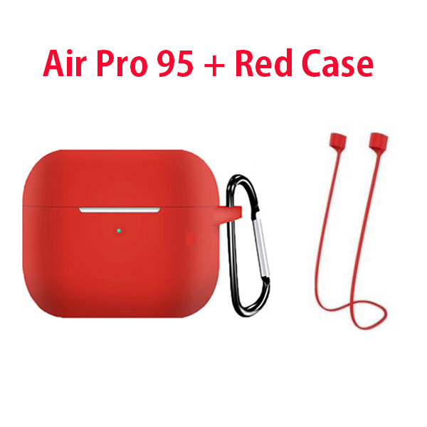Air Pro 90 80 95 60 Air3 Air4 Air60 TWS Earbuds Wireless Bluetooth 5.2 Earphone Light Sensor Wireless Charging Super Bass Pop-up: Pro95 Red kits