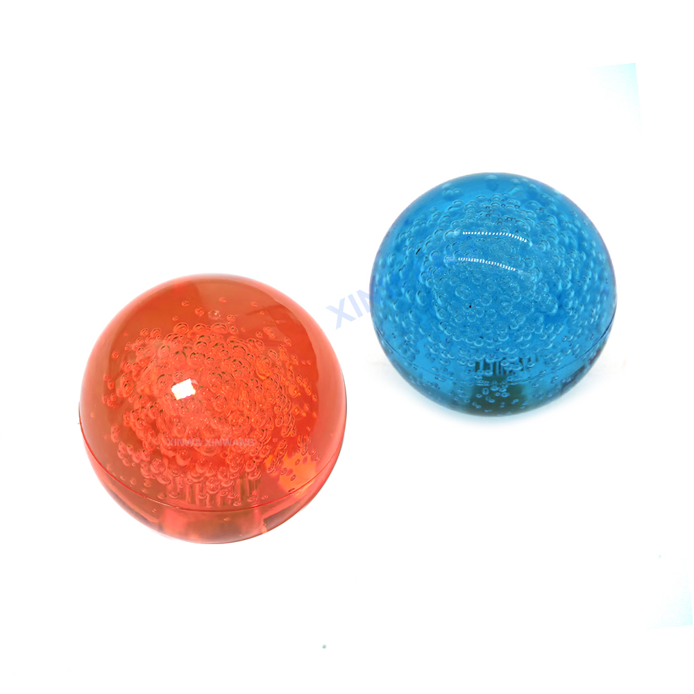 2 pçs 35mm acrílico bolha bola superior para led joystick sanwa vara comando retro arcade máquina de jogo snk neo geo diy pinball peças: Cinza claro