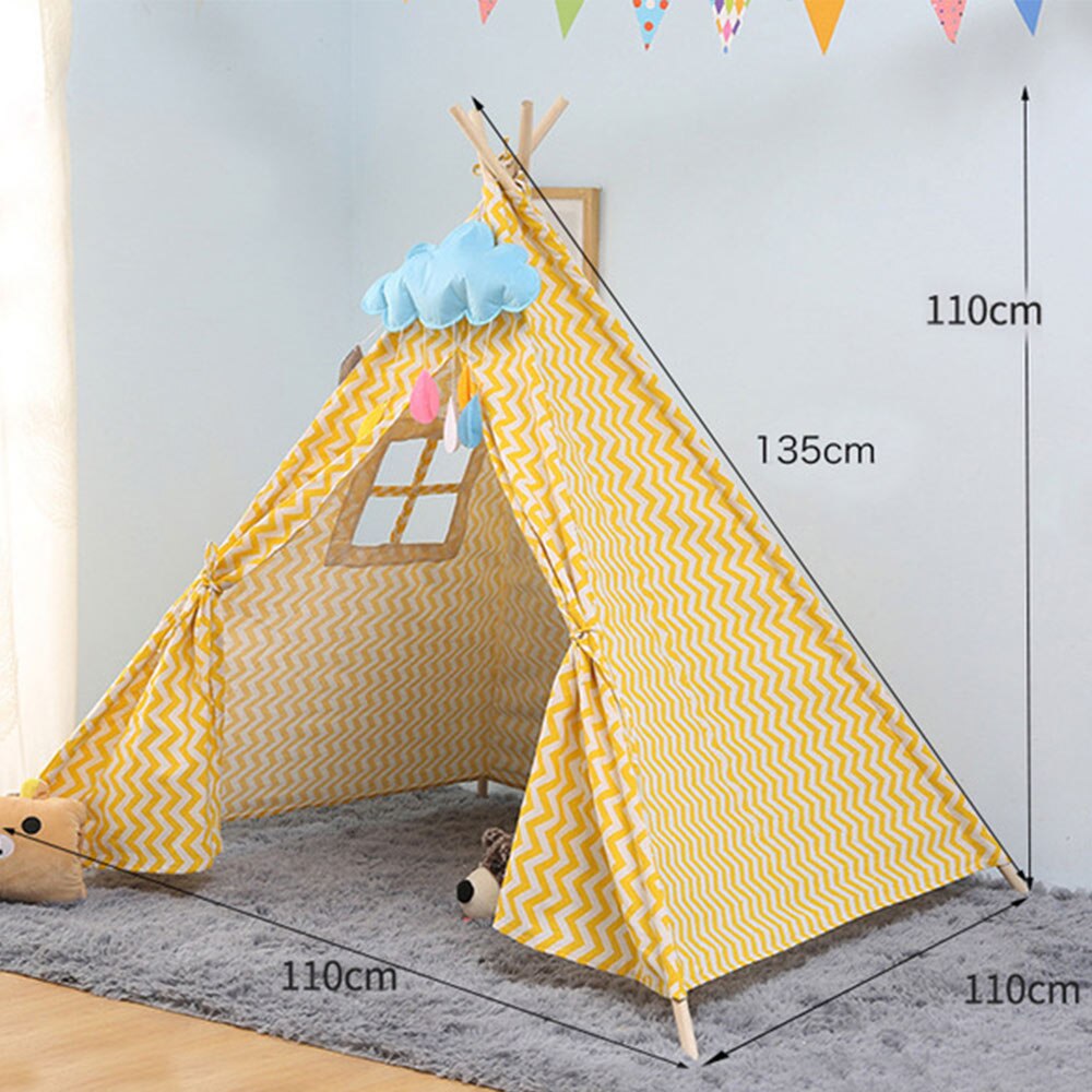 Bambini Tende di Tela Triangolo Tepee Cartone Animato In Uscita Giocattoli Per Bambini Tenda Indoor Per Bambini della Casa del Gioco Portatile Pieghevole Gioco Teepee: WJ3688E