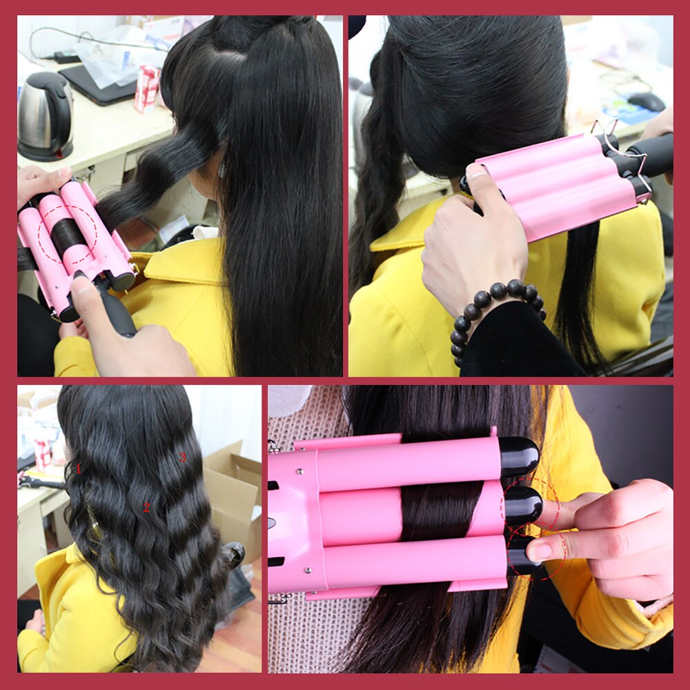 3 Vaten Haar Krultang Automatische Perm Spalk Keramische Haar Krultang Professionele Waver Styling Tools Haar Styler Wand