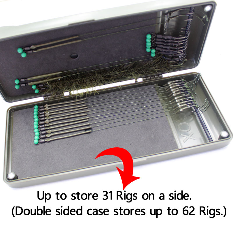 Carp Fishing Terminal Tackle Box With Rig Stop Pins For Ronnie Rig Storage Box Black Feeder Fishing Accessories Rig Case