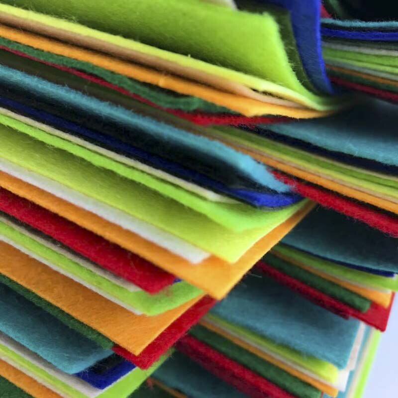 40Pcs 10Cm Diy Ambachten Speelgoed Voor Kinderen Pure Stof Patchwork Naaien Doek Kids Cartoon Arts Handwerk Decoratie Educatief
