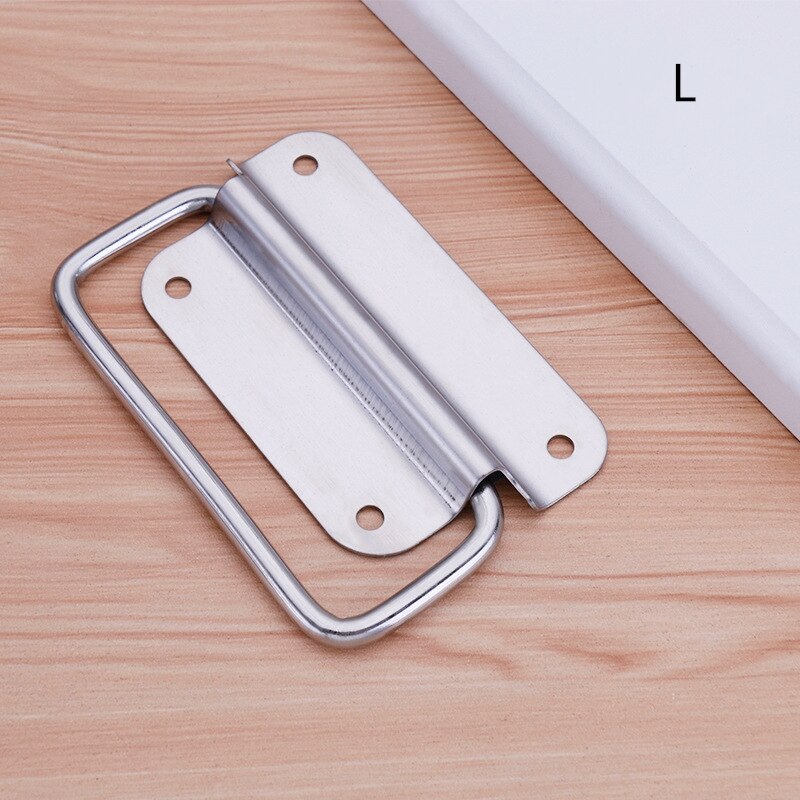 201/304 Stainless Steel Folding Door Handle Industrial Equipment Box Air Box Handle Tool Box Movable Wooden Box Handle: L