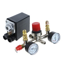 1SET REGULATOR HEAVY DUTY Air Compressor Pump Pressure Control Switch + Valve Gauge