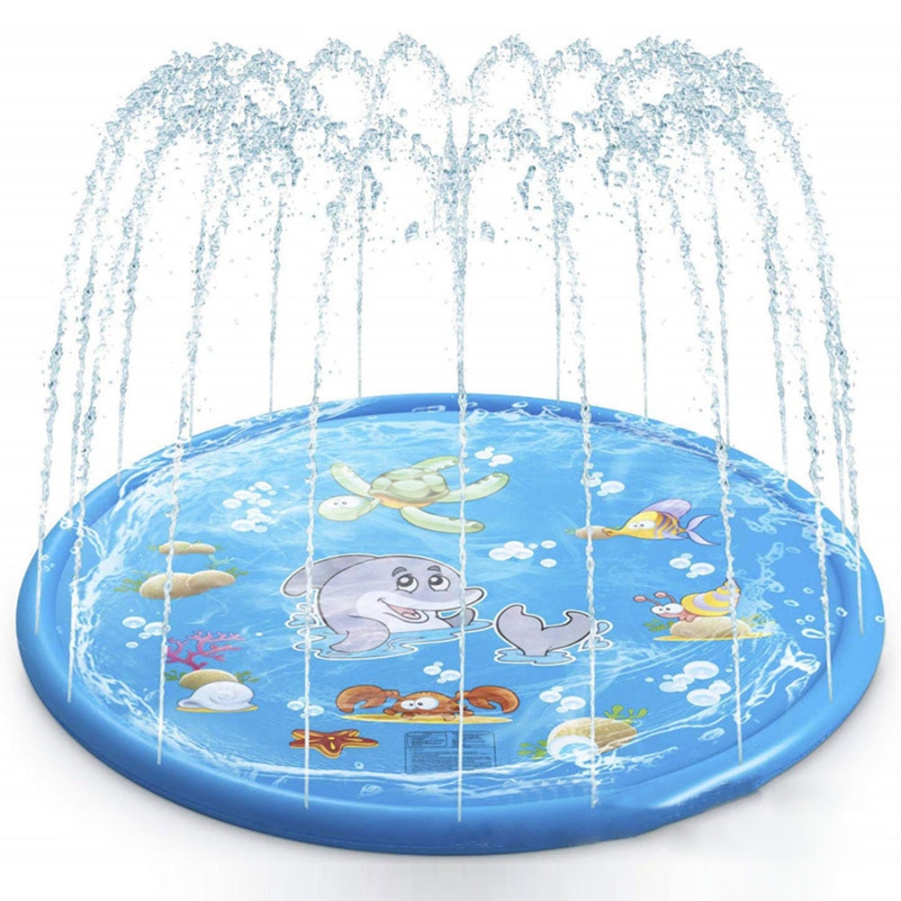 Summer Outdoor Spray Water Cushion PVC Inflatable Spray Water Toys for Children Play Water Mat Games Beach Lawn Sprinkler Pads