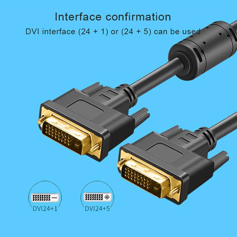 DVI HD cable 24 + 1 computer monitor projector DVI cable connecting line 1920 * 1080p factory direct sales
