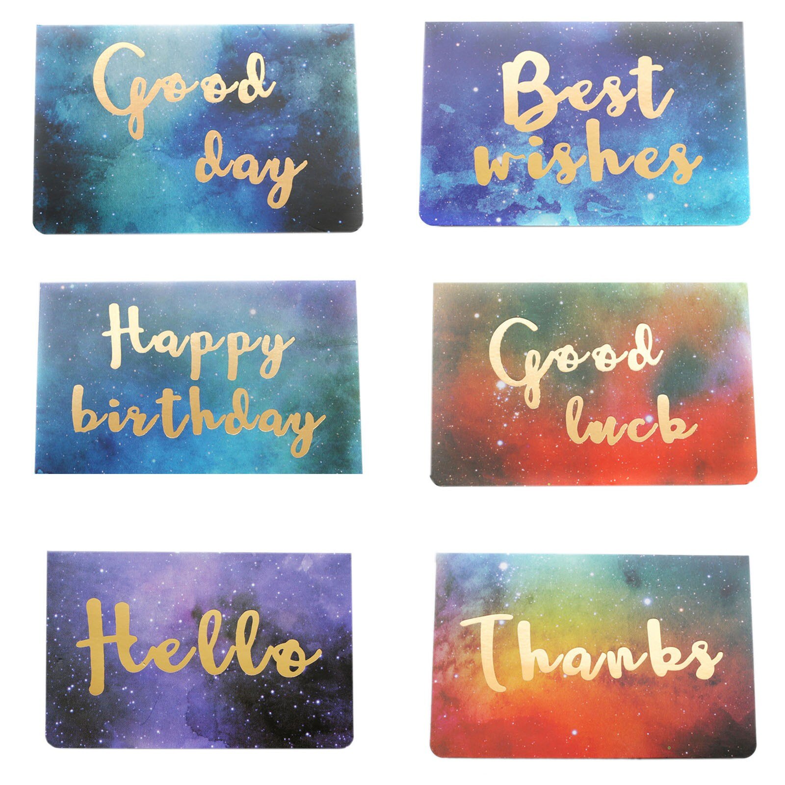 Solid Greeting Card Envelopes Romantic Birthday Thank Greeting Cards Year Postcard Card: C1set