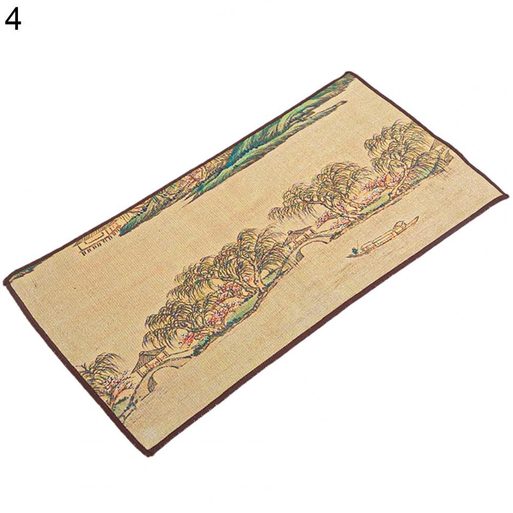 Chinese Painted Tea Towel Absorbent Rag Cotton Flax Table Cleaning Cloth Tea Cloth Household Dish Cleaning Wipe салфетки на стол: 4