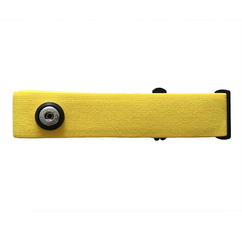 Correa de pecho para Polar H7, Wahoo, Garmin, Bryton, Magene, Coospo, Geonaute, TomTom, Monitor de ritmo cardíaco inalámbrico deportivo, banda HRM: BBX14-Yellow