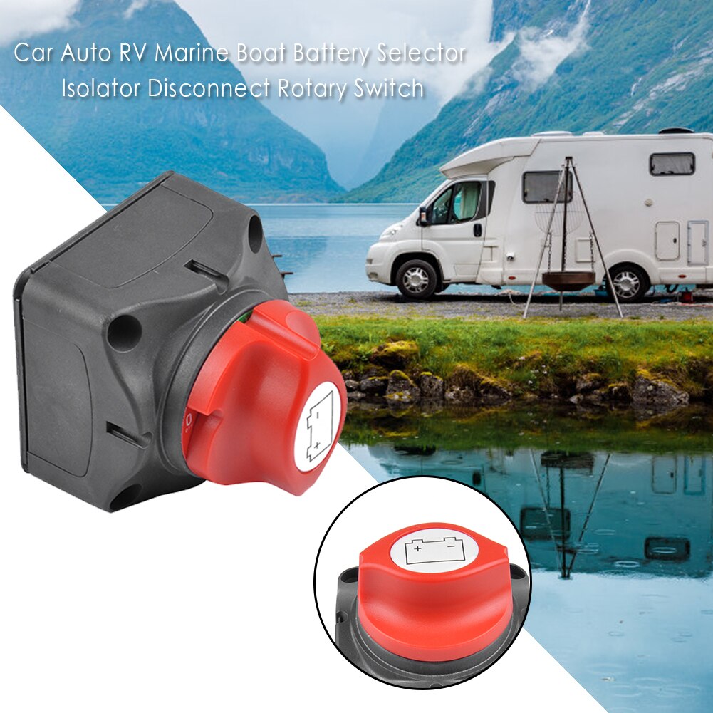 12V/24V Car Modified Isolator Disconnector Switch Universal Cut Off Battery Main Switch for Motorcycle Car Interior Parts