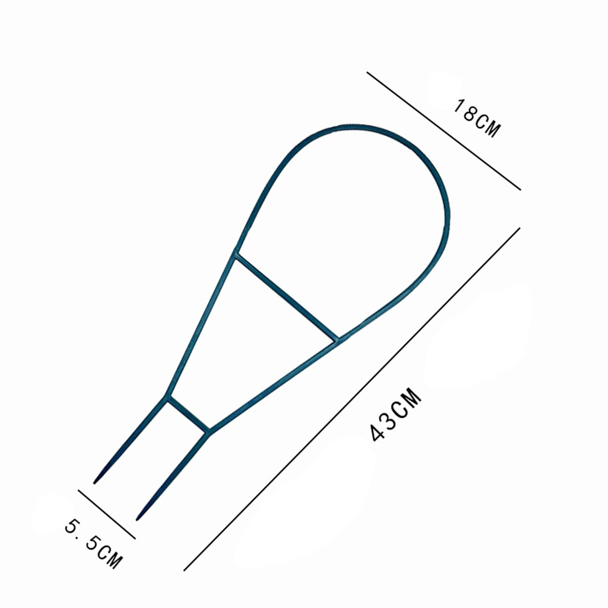 7 Shapes Plant Support Stand Plastic Cactus Racket Climbing Frame Balcony Flower Potted Fixed Rod Tomato Strawberry Supporter: WHITE